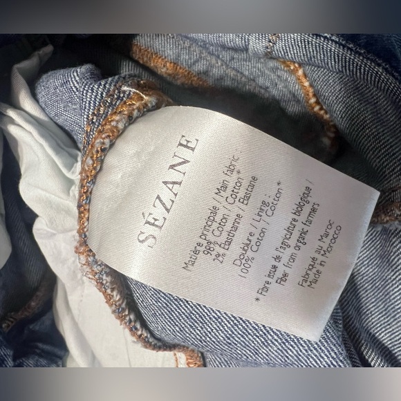 Sezane Austin Trousers Bleached Blue size 34 - Picture 10 of 12